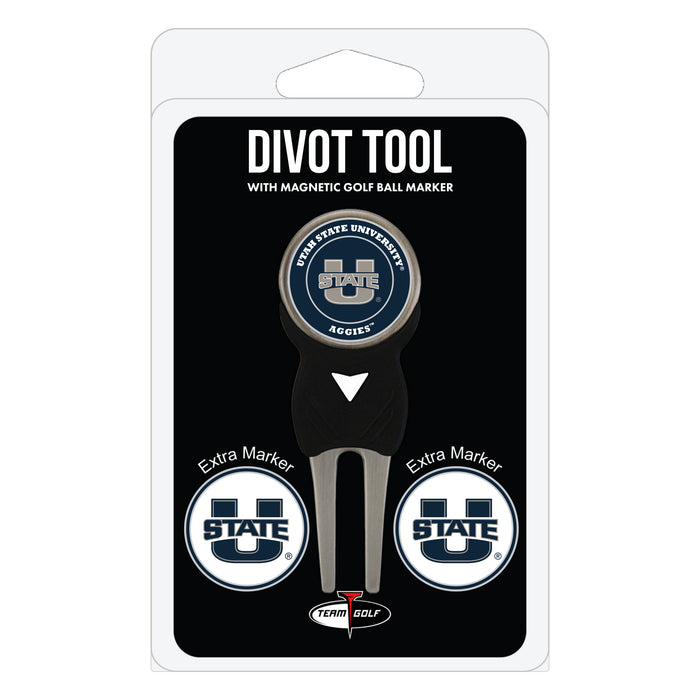 Utah State Aggies divot repair tool and three ball markers