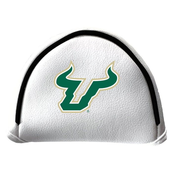 South Florida Bulls Vintage White Printed Mallet Putter Headcover