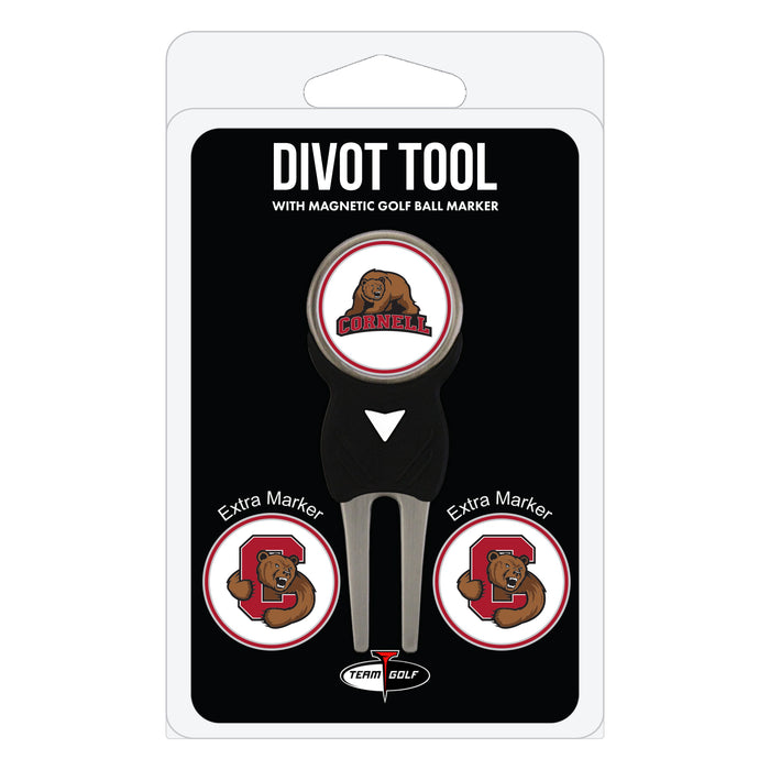 Cornell Big Red divot repair tool and three ball markers