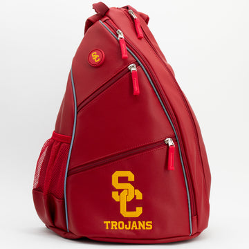USC Trojans PU Leather Backpack