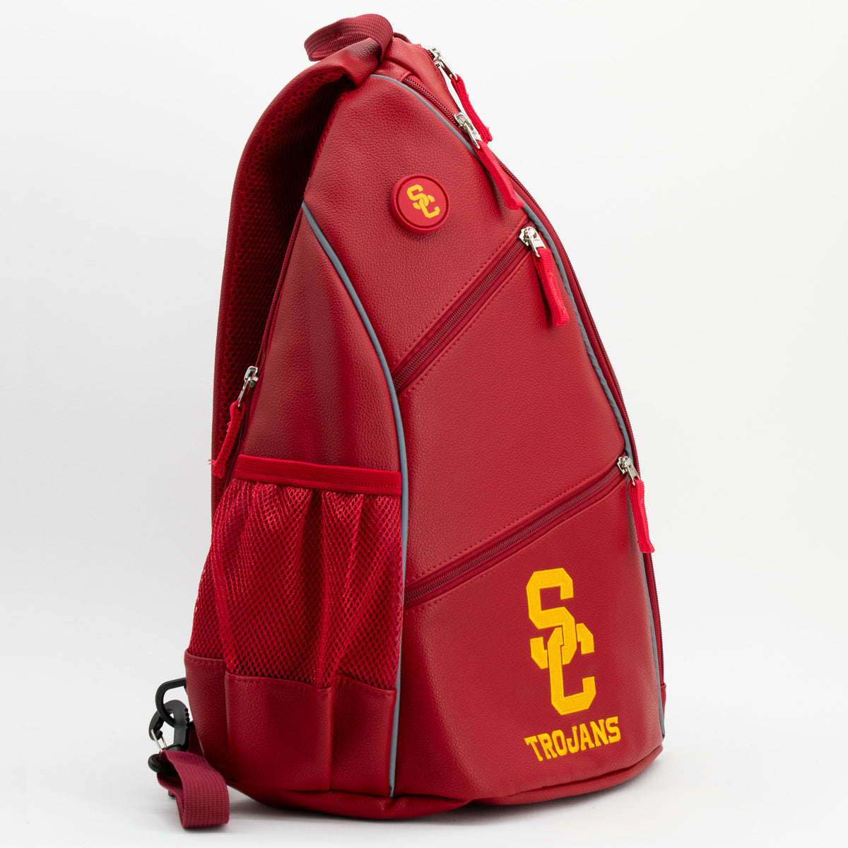 USC Trojans PU leather backpack by Team Golf, view 3