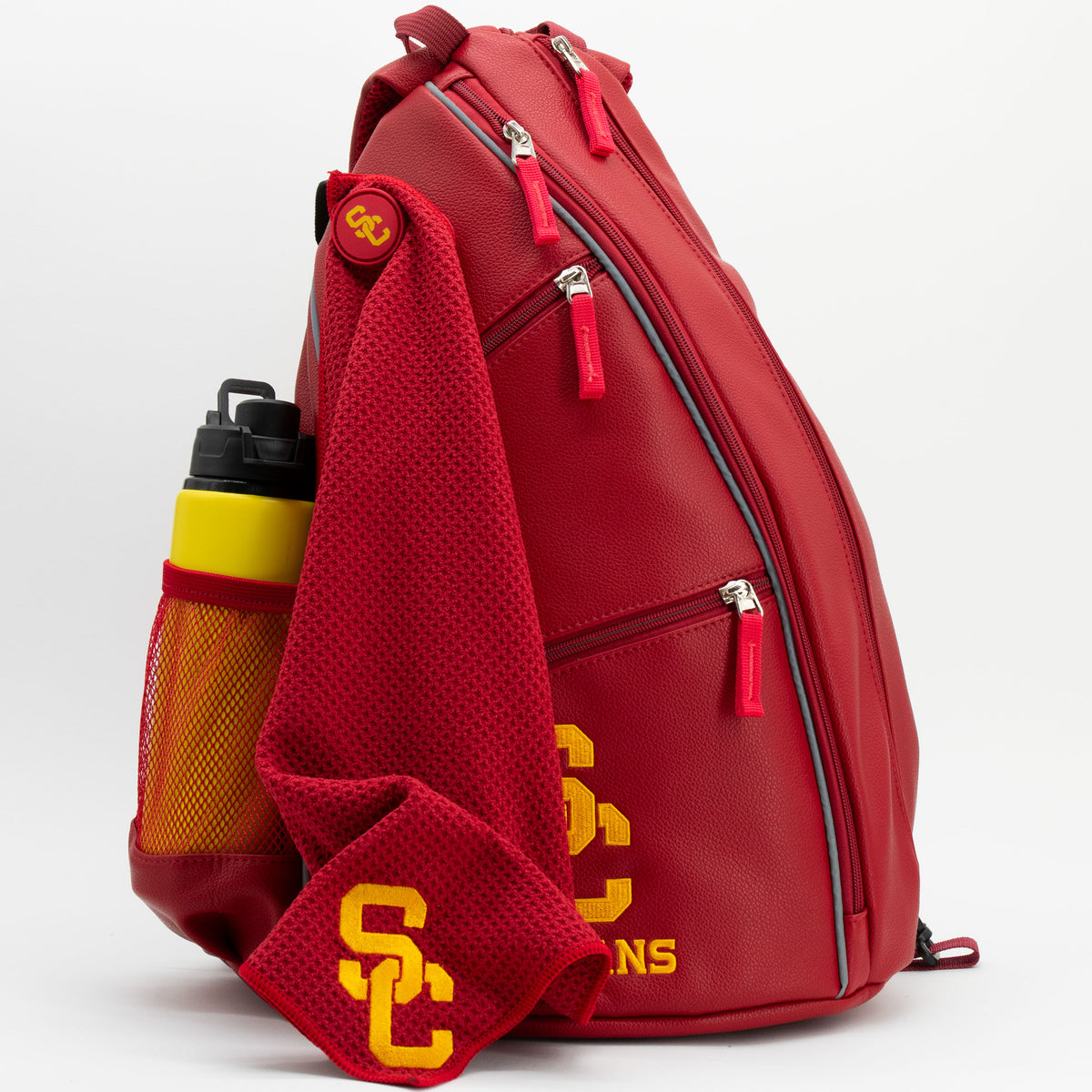 USC Trojans PU leather backpack by Team Golf, view 8