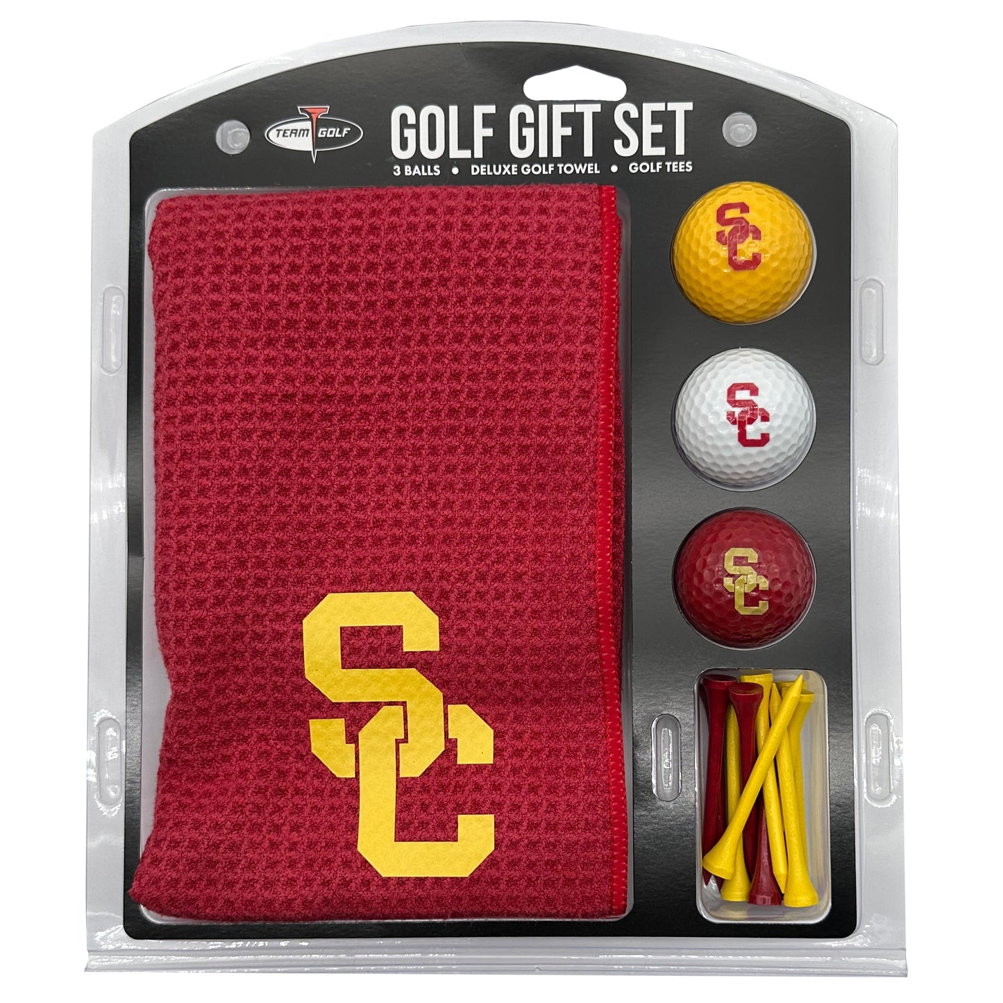 USC Trojans Microfiber Towel Golf Gift Set - Club Rehab