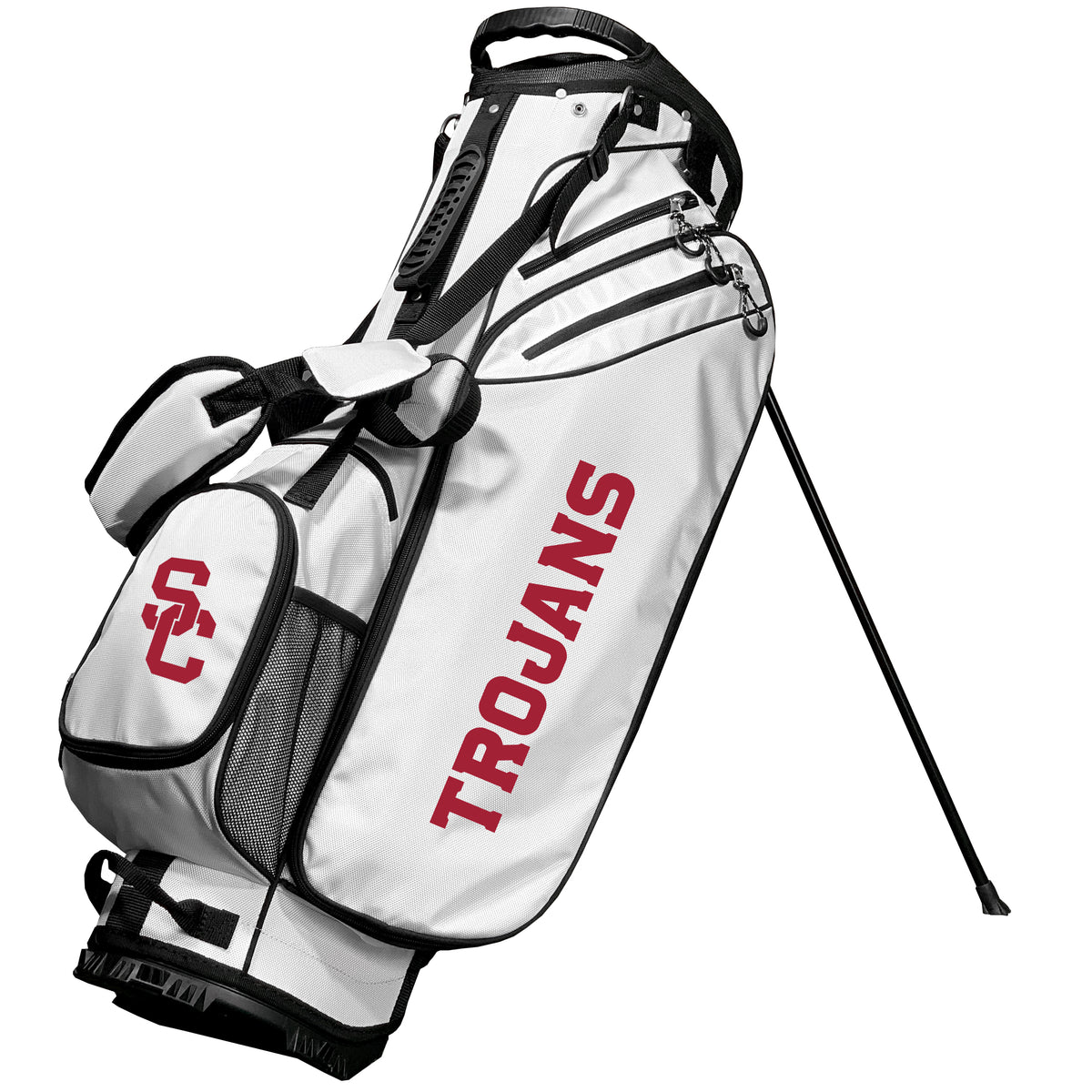USC Trojans Birdie stand golf bag, White color