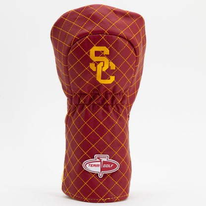 USC Trojans Solid Quilted Driver Headcover, back view