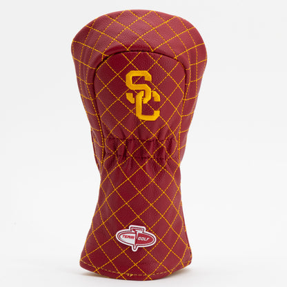 USC Trojans Solid Quilted Fairway Headcover, back view