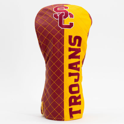 USC Trojans Split Quilted Driver Headcover, front view
