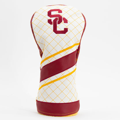USC Trojans Striped Quilted Driver Headcover, front view