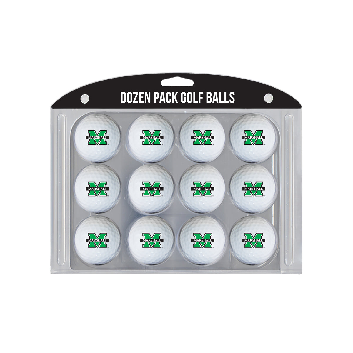 Marshall Thundering Herd logo golf balls, 12 pack