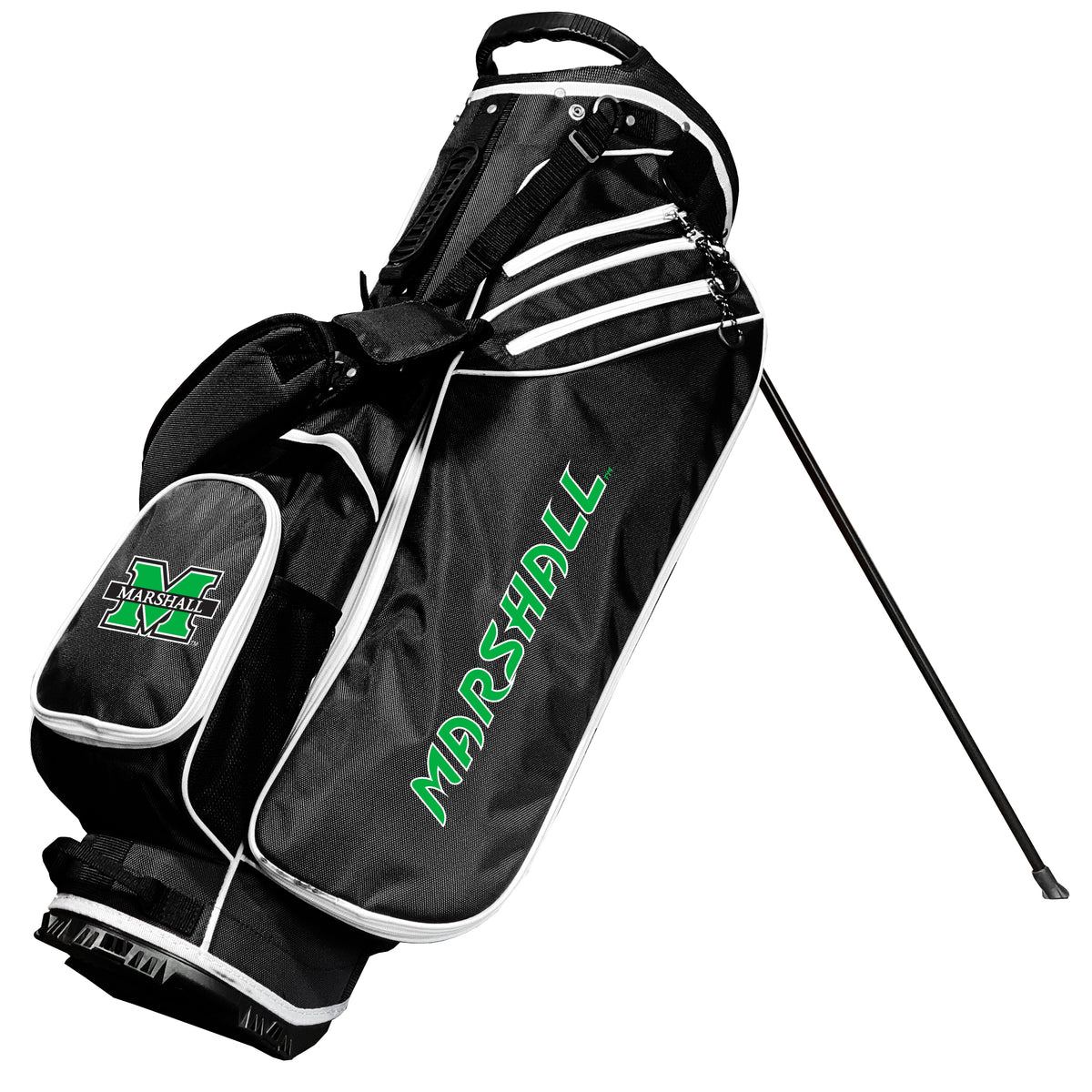 Marshall Thundering Herd Birdie stand golf bag, Black color