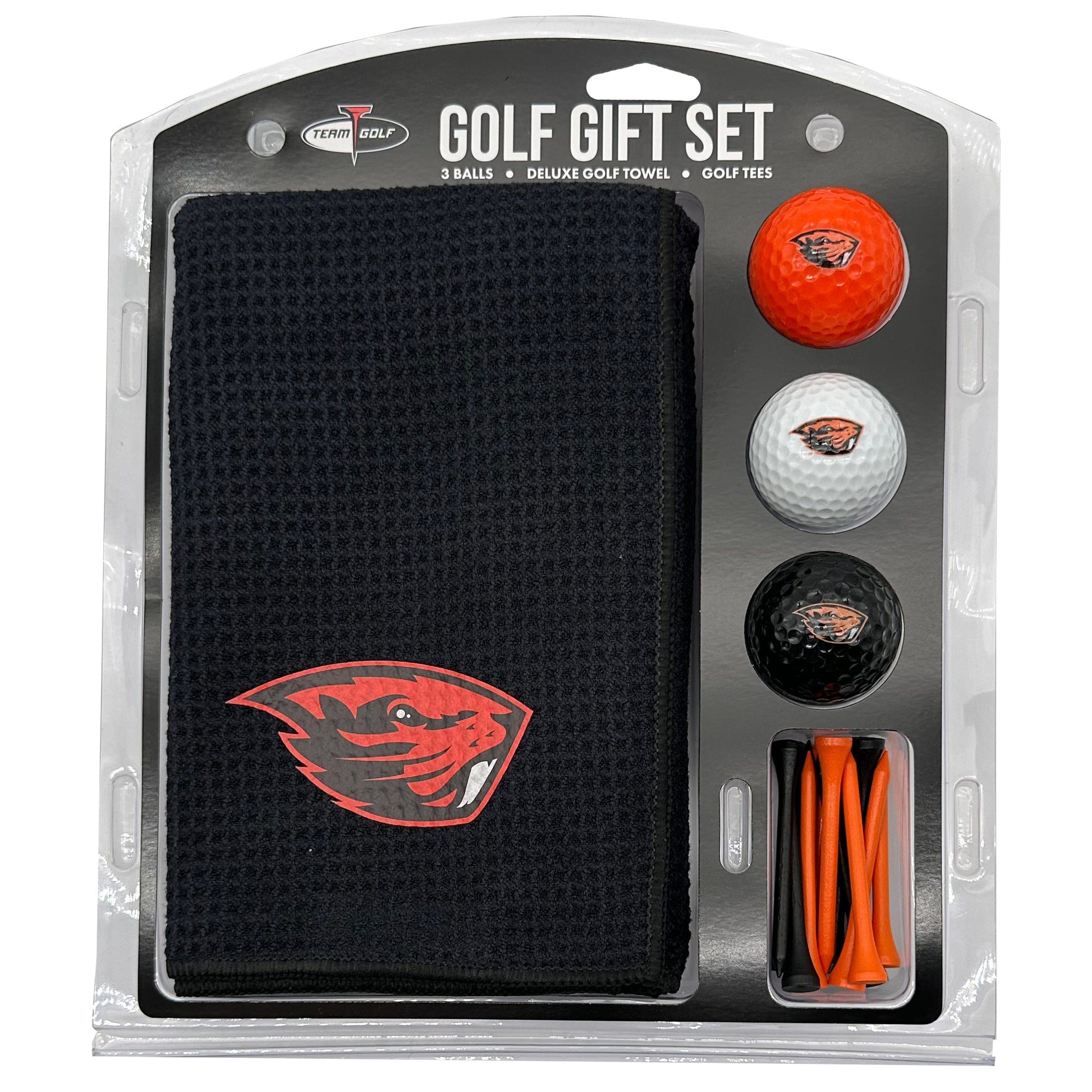 Oregon State Beavers Microfiber Towel Golf Gift Set - Club Rehab