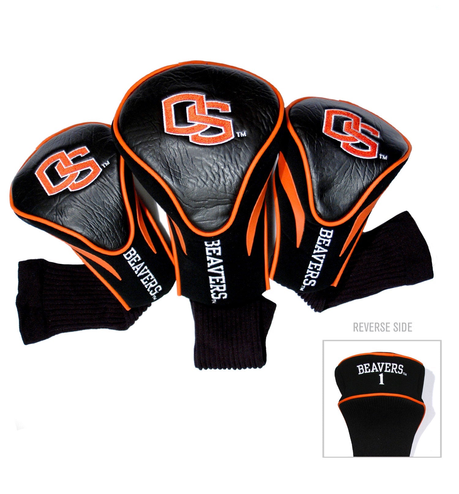Oregon State Beavers 3 Pack Contour Sock Headcovers - Club Rehab