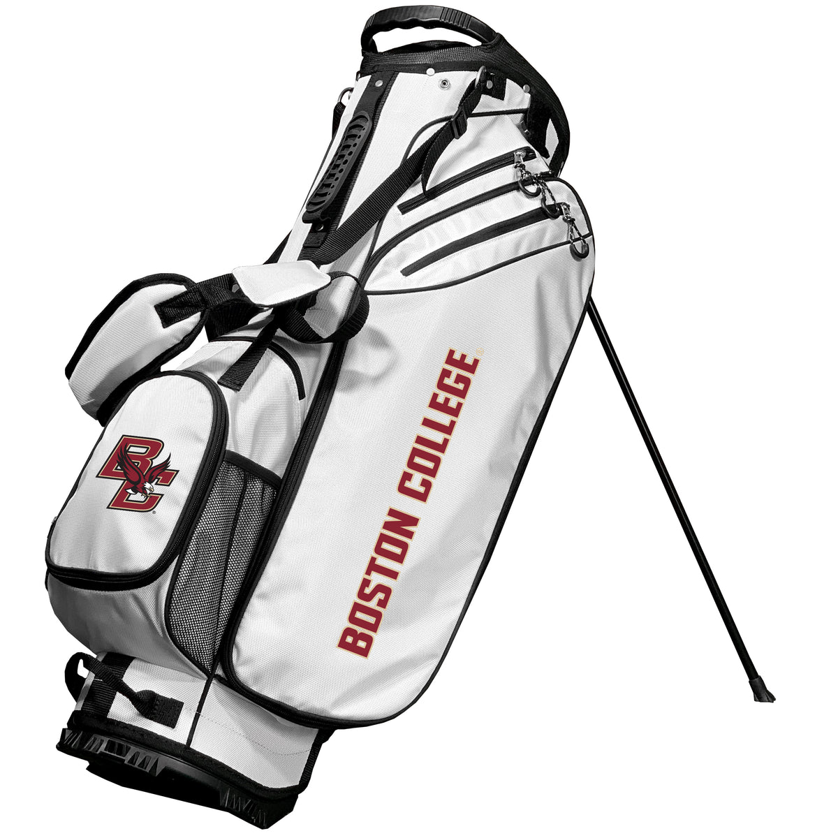 Boston College Eagles Birdie stand golf bag, White color