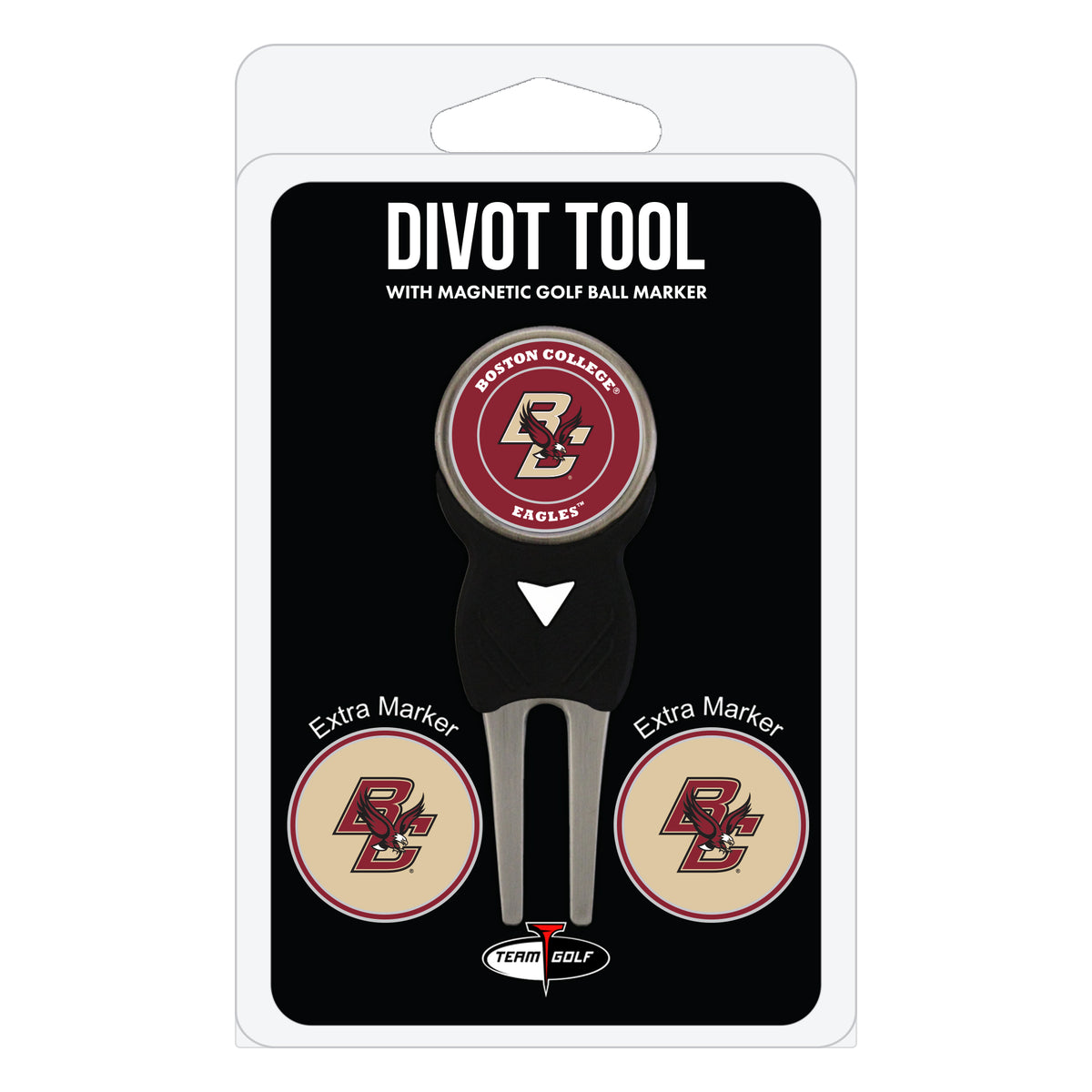 Boston College Eagles divot repair tool and three ball markers