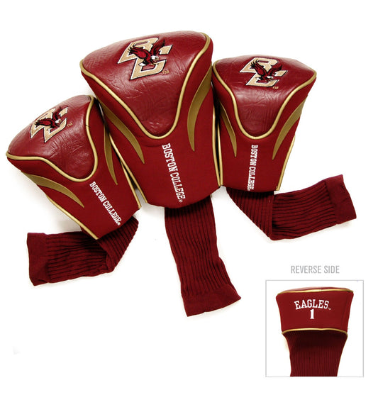Boston College Eagles 3 Pack Contour Sock Headcovers - Club Rehab