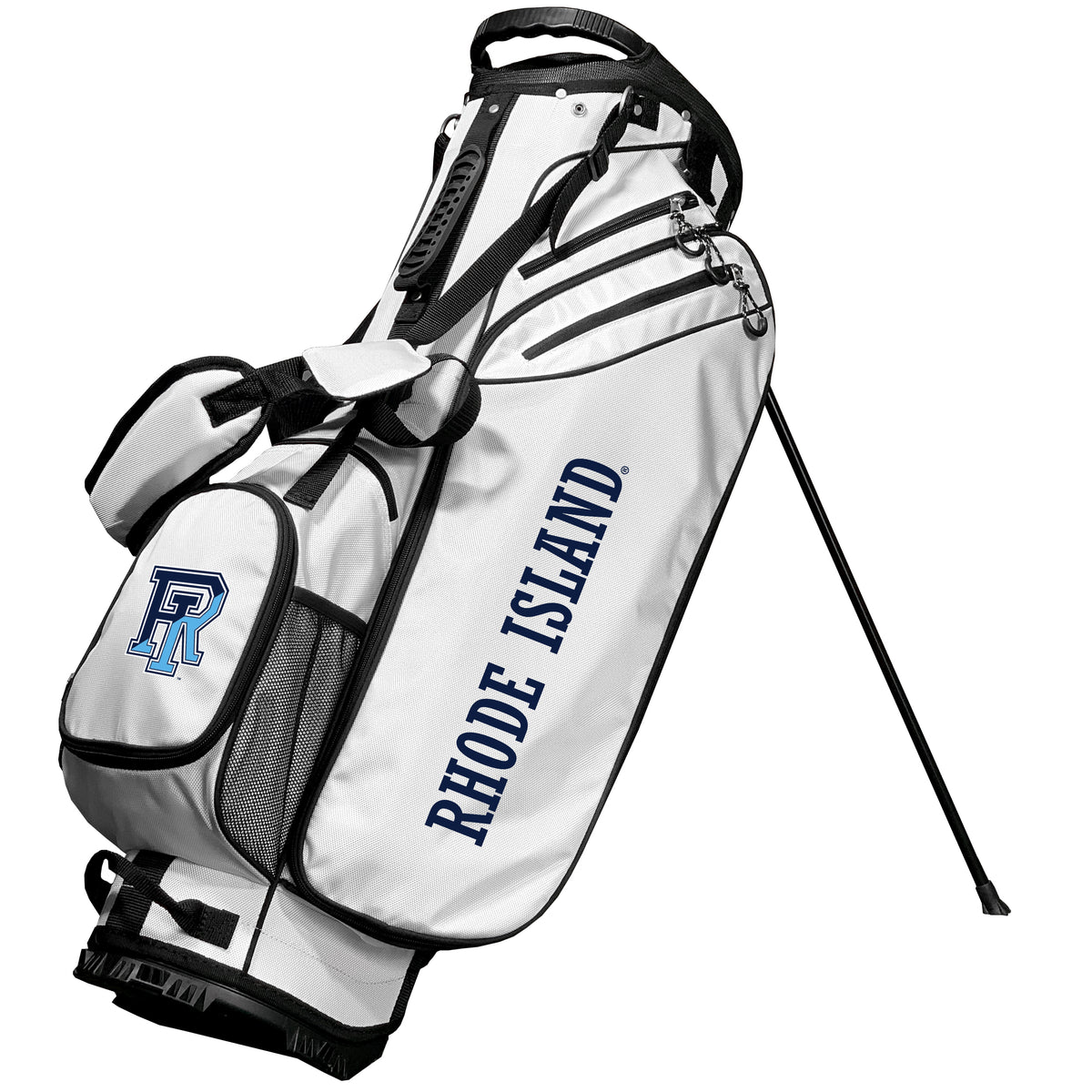 Rhode Island Rams Birdie stand golf bag, White color