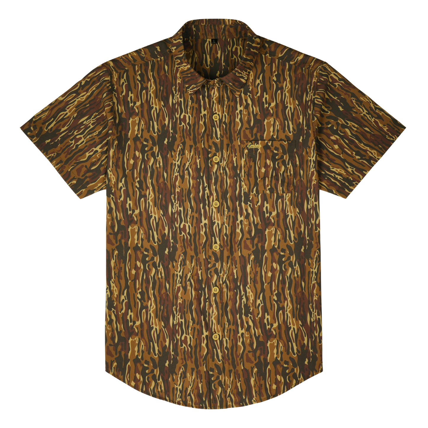 Performance Button Up - Brown Ranch