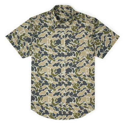 Performance Button Up - Marsh Duck