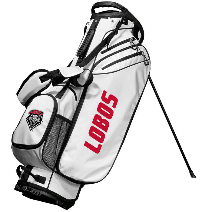 New Mexico Lobos Birdie stand golf bag, White color