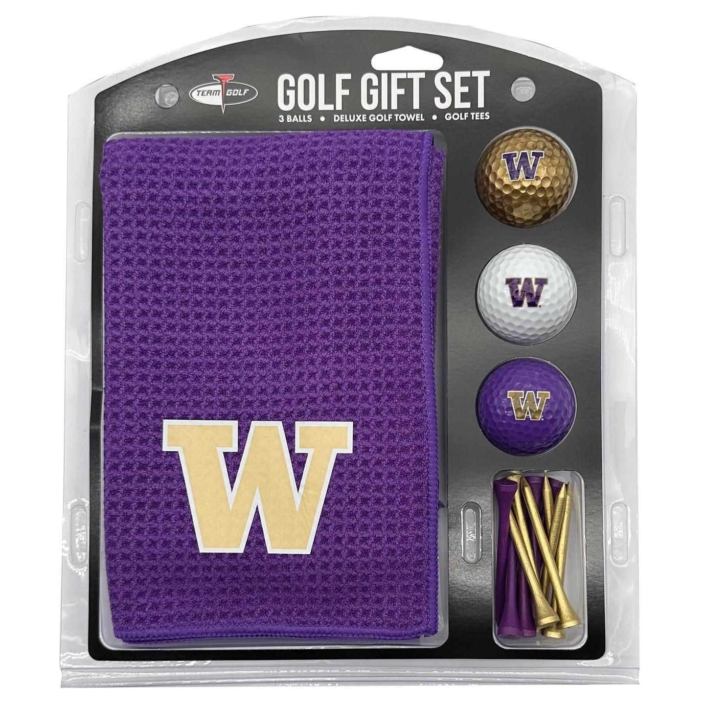 Washington Huskies Microfiber Towel Golf Gift Set - Club Rehab