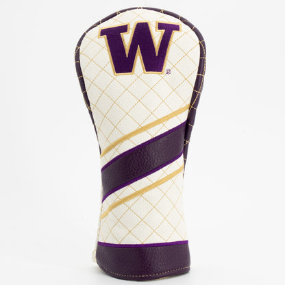 Washington Huskies Striped Quilted Fairway Headcover, front view