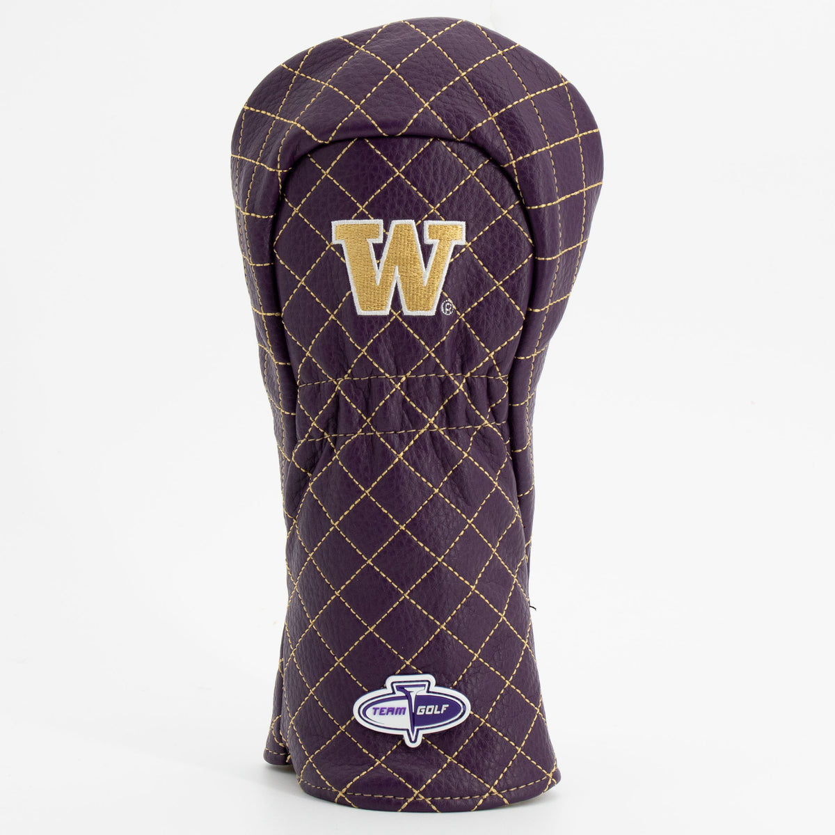 Washington Huskies Solid Quilted Fairway Headcover, back view