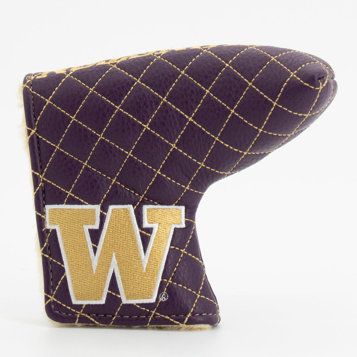 Washington Huskies Solid Quilted Blade Putter Headcover