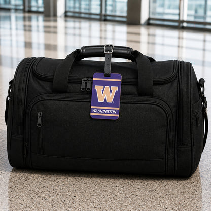 Washington Huskies plastic golf bag tag by Team Golf, product photo 5