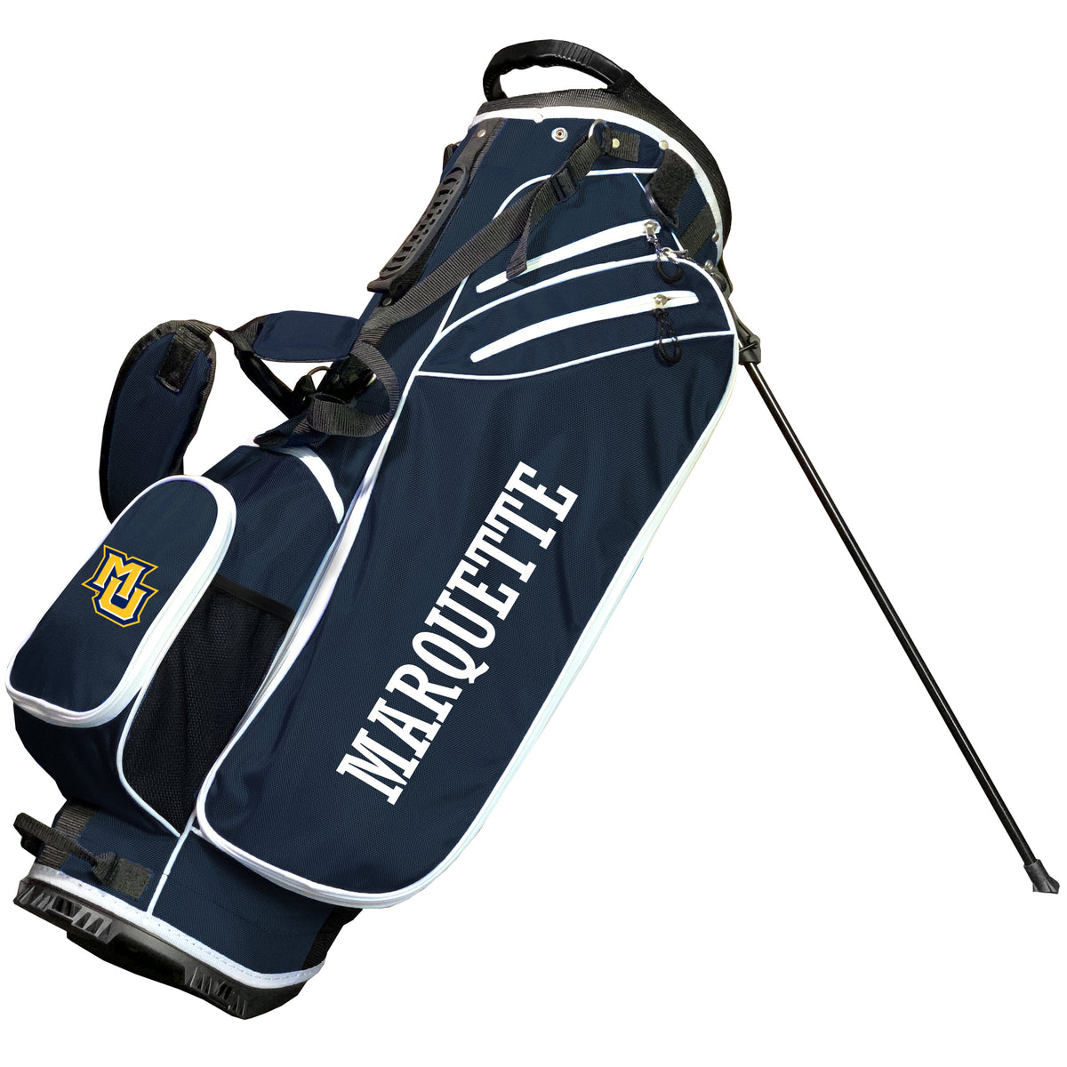 Marquette Golden Eagles Birdie stand golf bag, Navy color