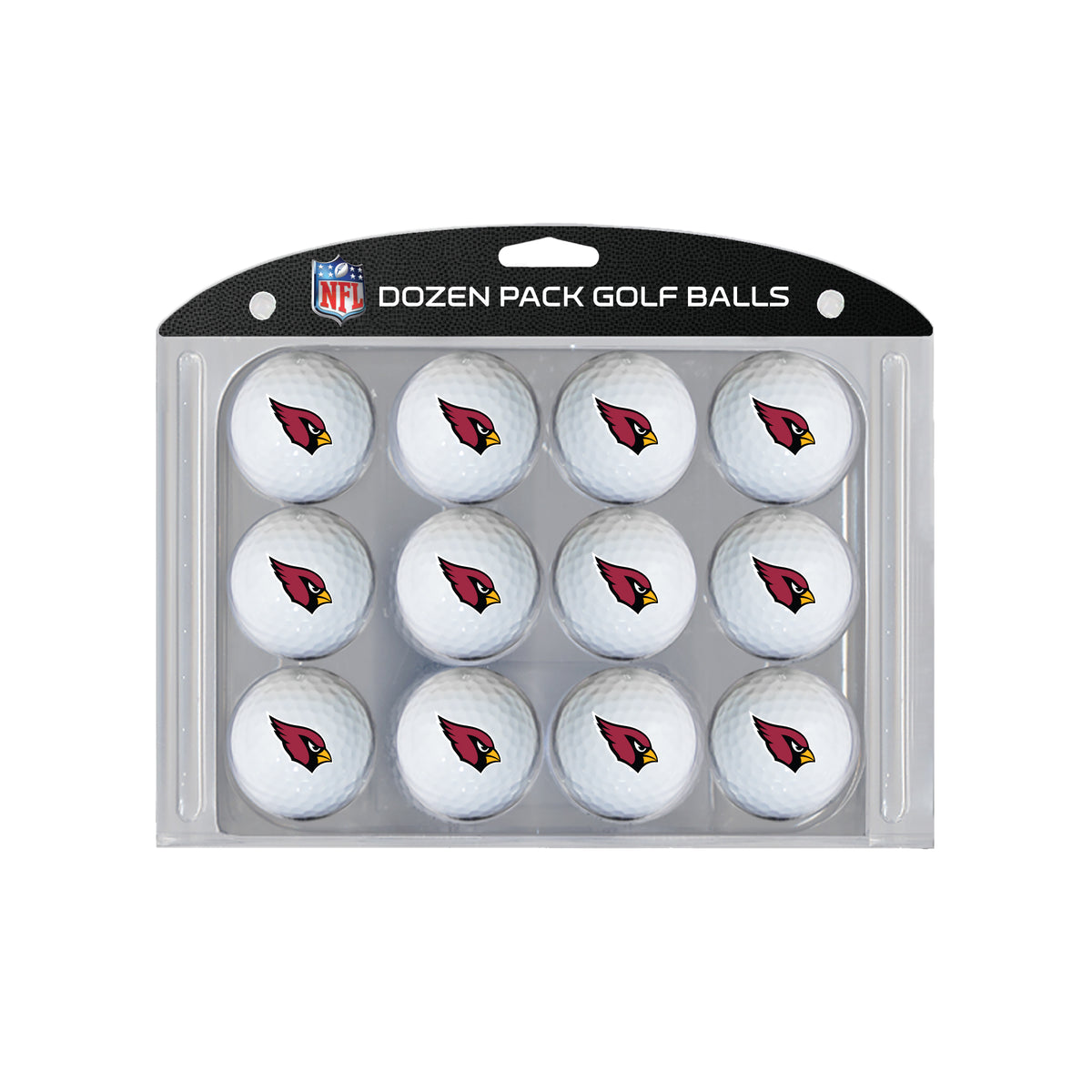 Arizona Cardinals logo golf balls, 12 pack