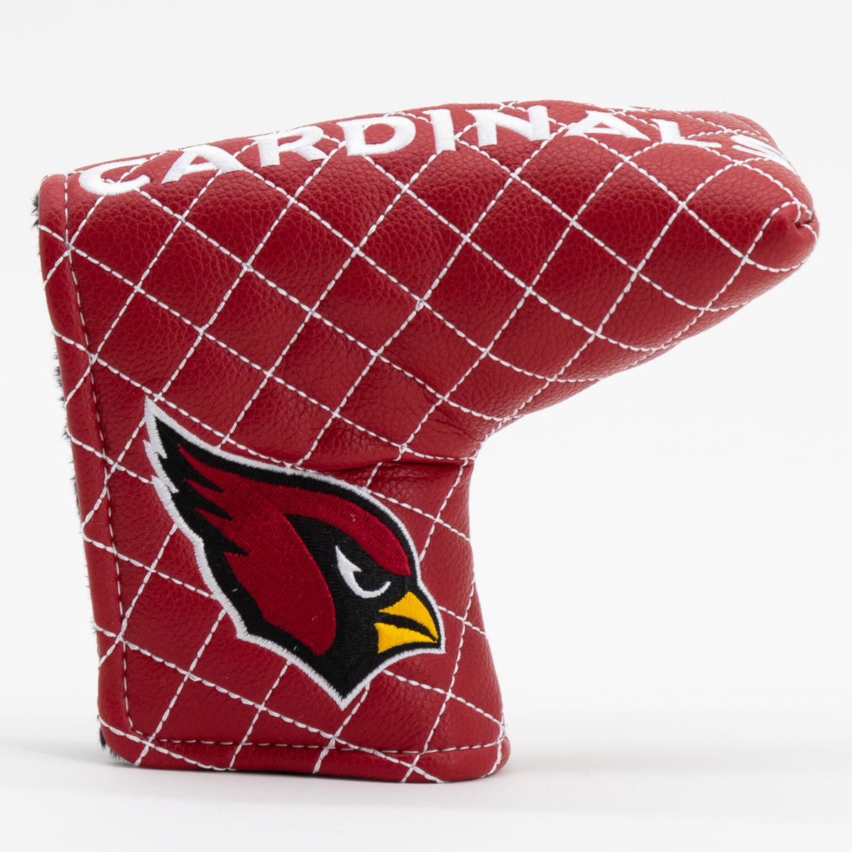 Arizona Cardinals Solid Blade Putter quilted headcover, front view