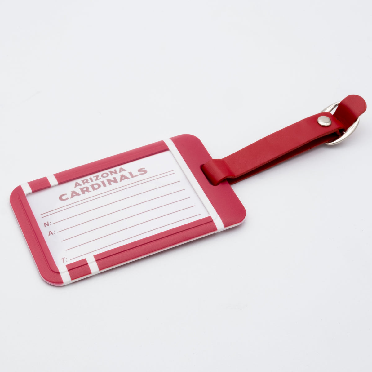 Arizona Cardinals plastic golf bag tag by Team Golf, product photo 2