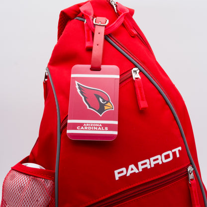 Arizona Cardinals plastic golf bag tag by Team Golf, product photo 3