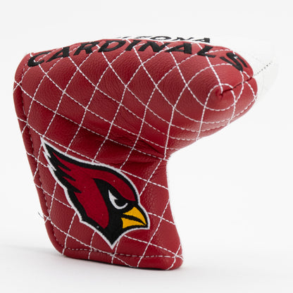Arizona Cardinals Split Quilted Blade Putter Cover, angled view