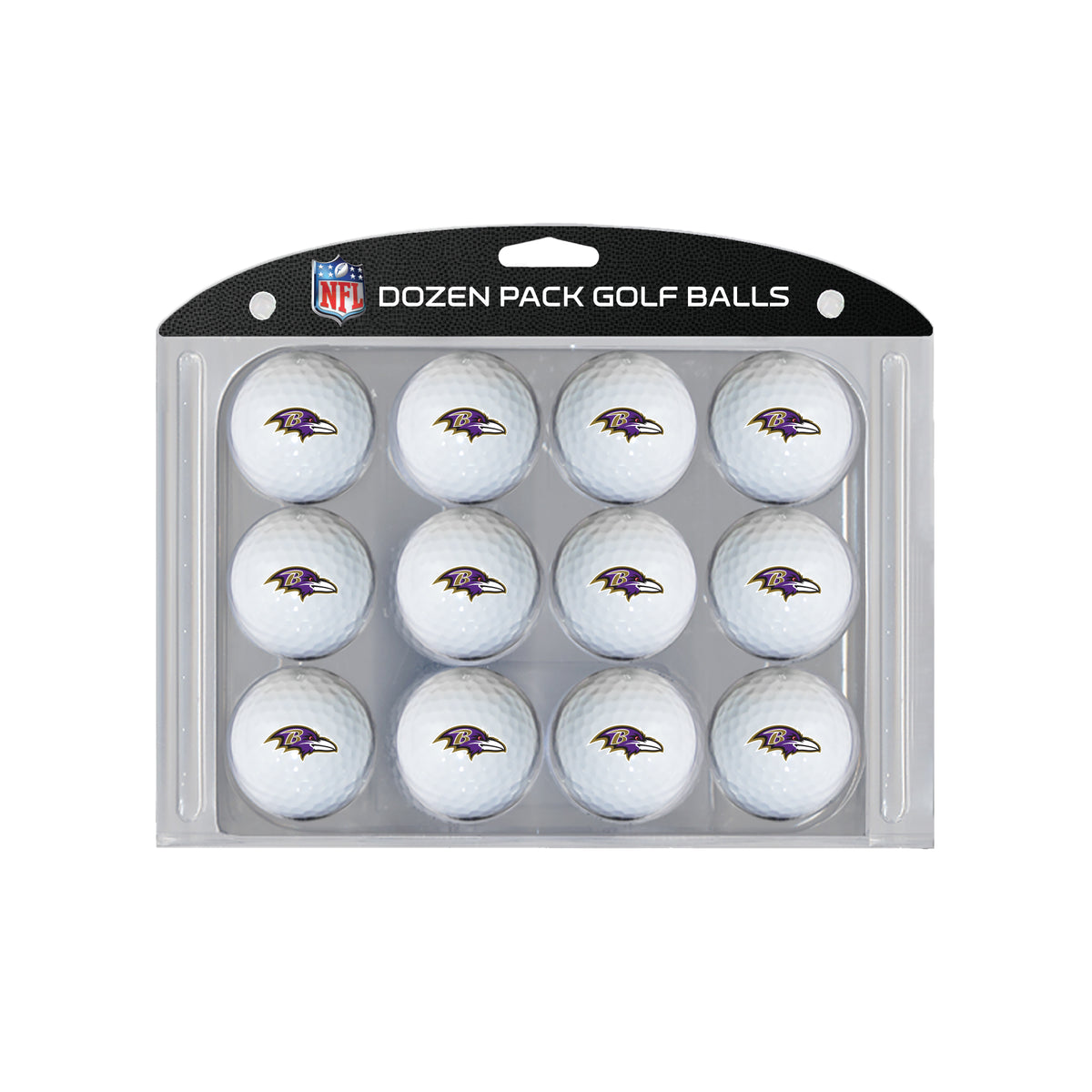 Baltimore Ravens logo golf balls, 12 pack