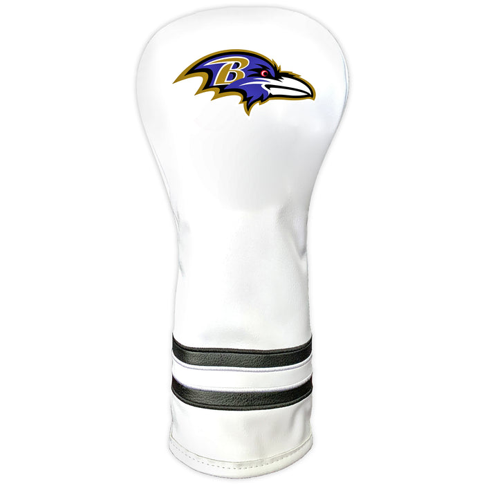 Baltimore Ravens Vintage White Printed Fairway Headcover