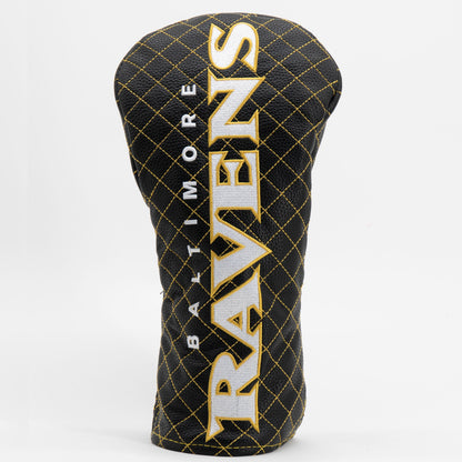 Baltimore Ravens Solid Quilted Driver Headcover - golf headcover product images