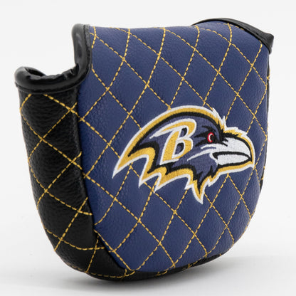 Baltimore Ravens Solid Quilted Mallet Putter Headcover - golf headcover product images