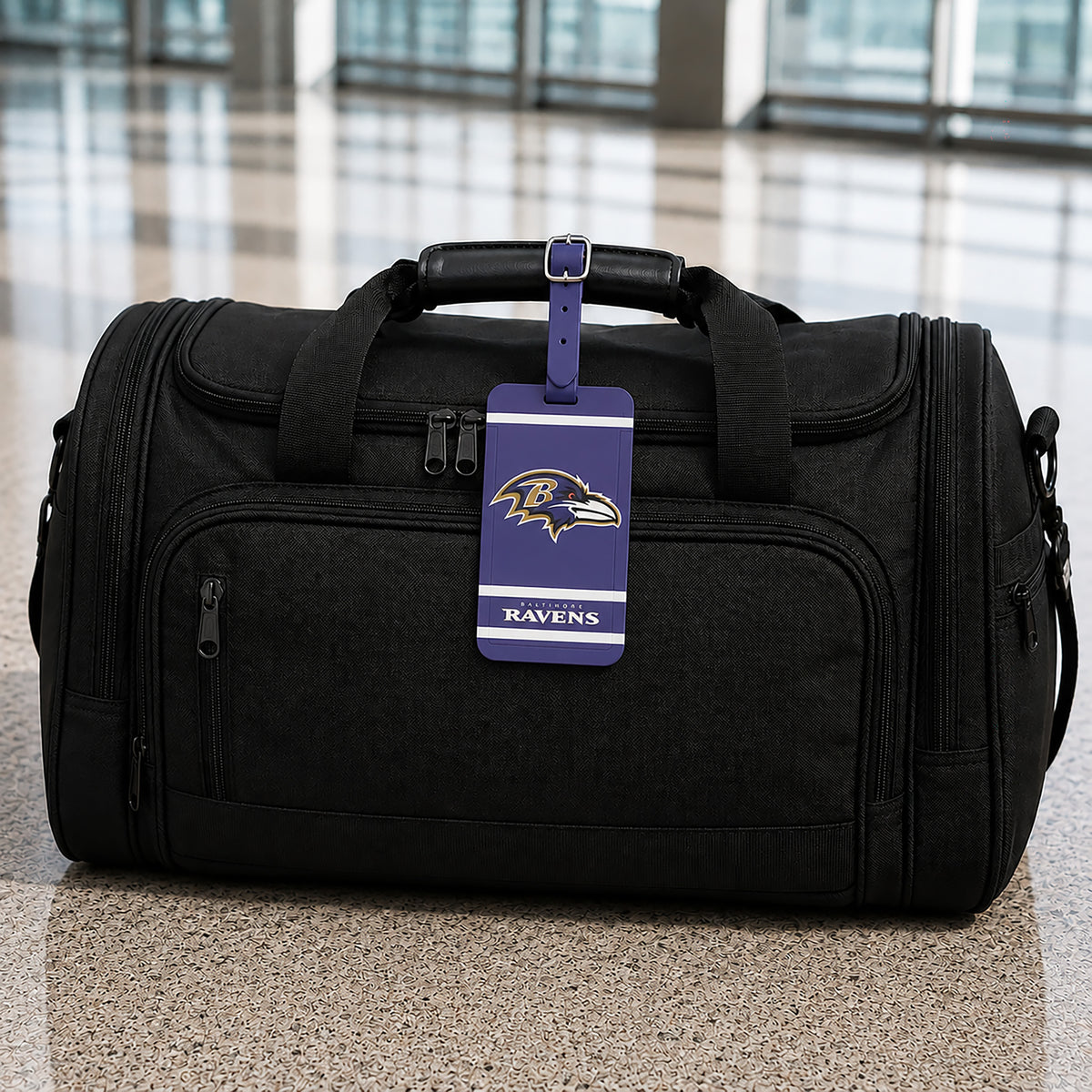 Baltimore Ravens plastic golf bag tag by Team Golf, product photo 5