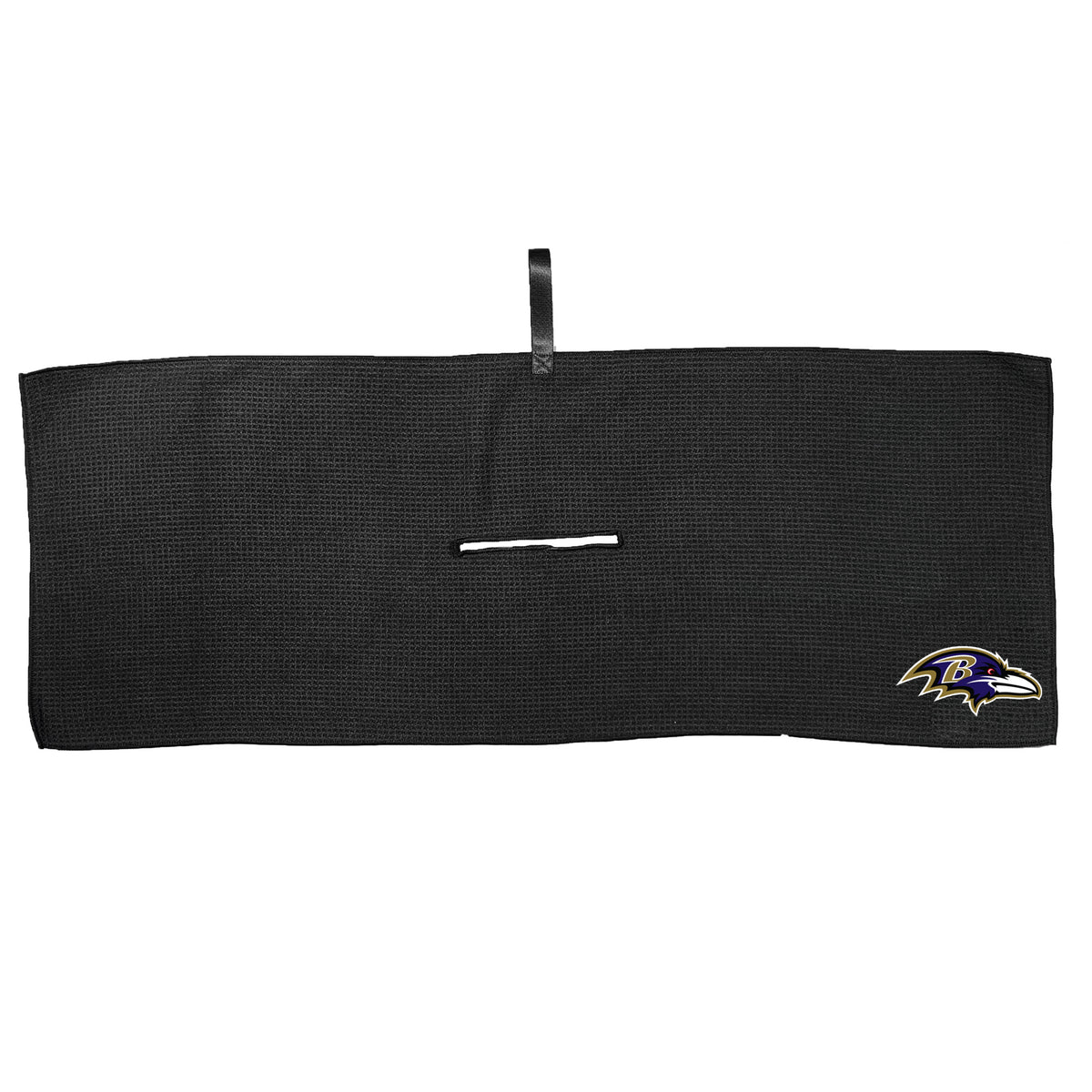 Baltimore Ravens 16 x 40 microfiber golf towel with team logo