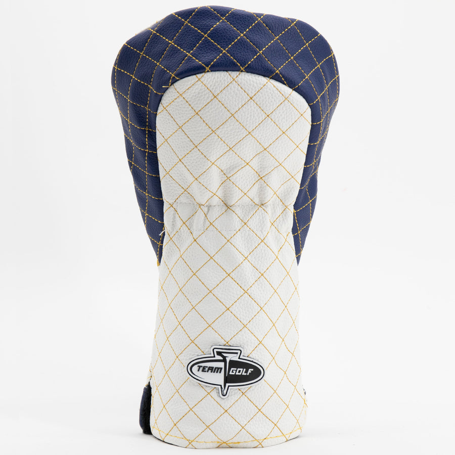 Baltimore Ravens striped quilted driver cover, back view