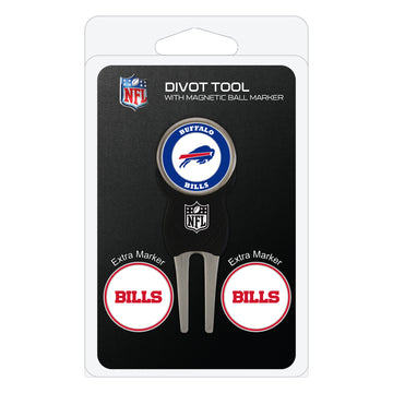 Buffalo Bills Divot Tool + 3 Ball Markers