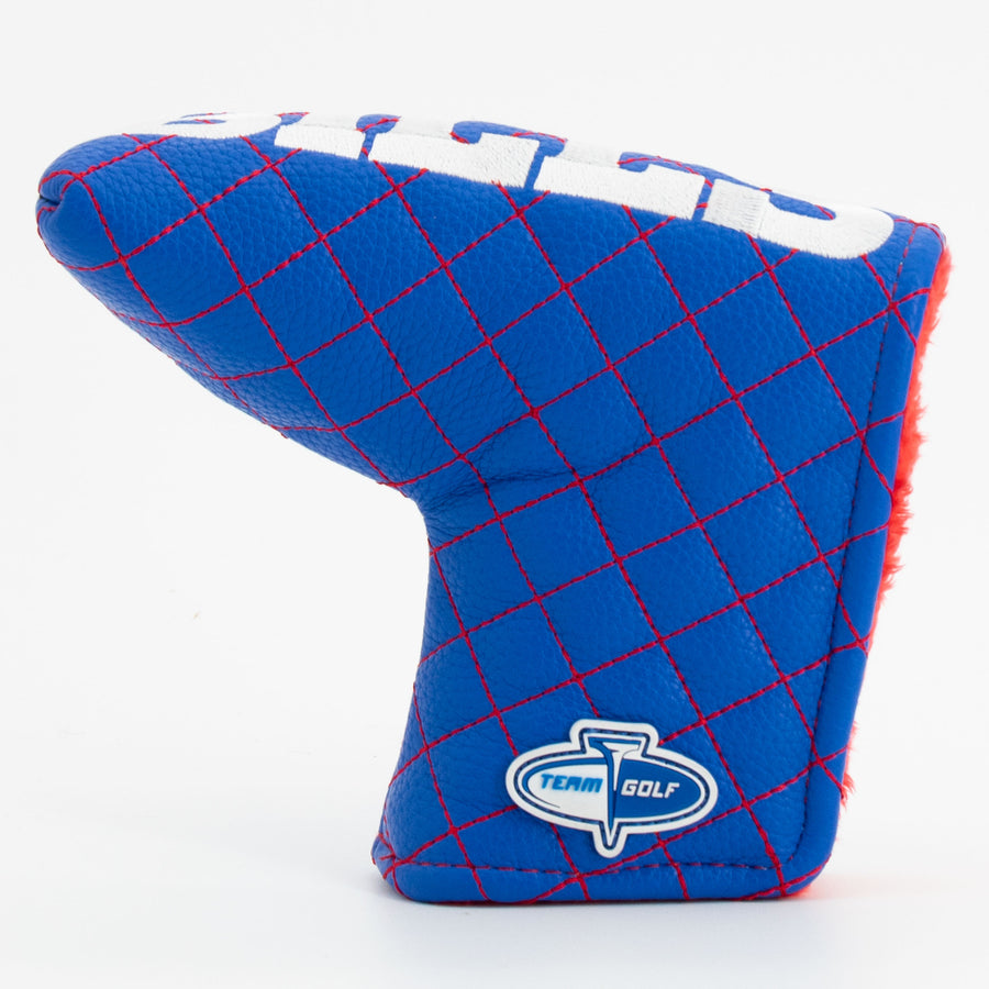 Buffalo Bills solid quilted blade putter cover, back view