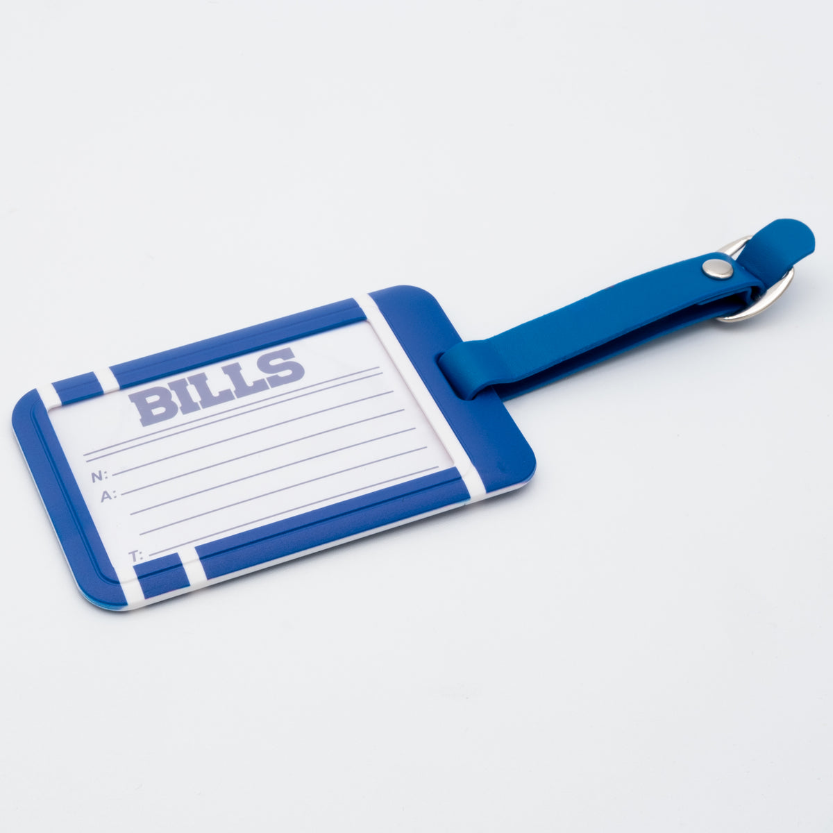 Buffalo Bills plastic golf bag tag by Team Golf, product photo 2