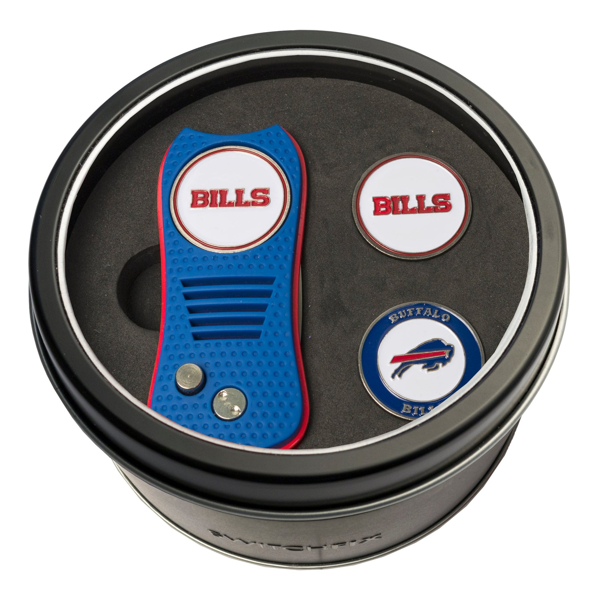 Buffalo Bills Switchblade divot tool and ball marker tin gift set