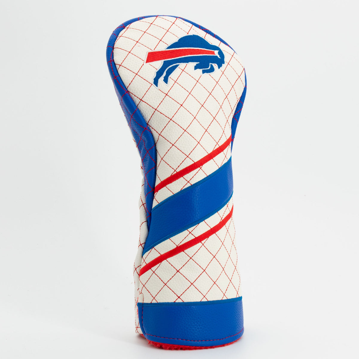 Buffalo Bills Striped Quilted Driver Headcover, angled view