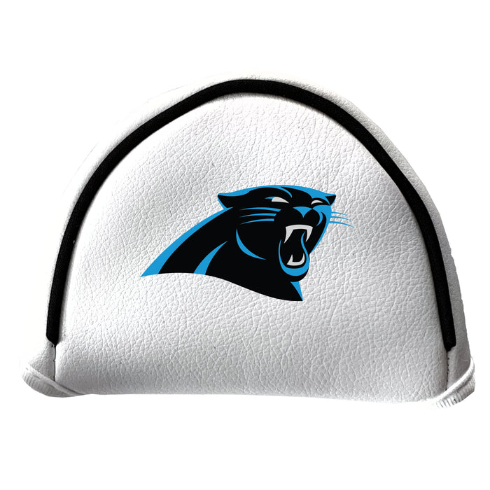 Carolina Panthers Vintage White Printed Mallet Putter Headcover
