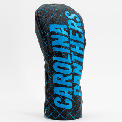 Carolina Panthers Solid Quilted Driver Headcover, angled view