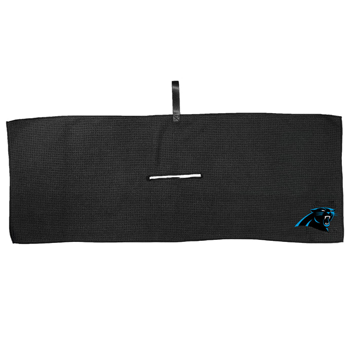 Carolina Panthers 16 x 40 microfiber golf towel with team logo
