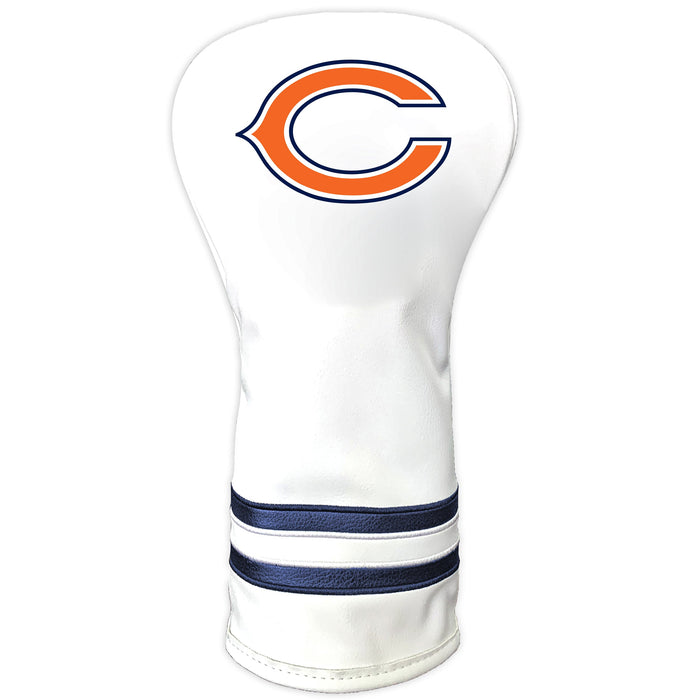 Chicago Bears Vintage White Printed Driver Headcover